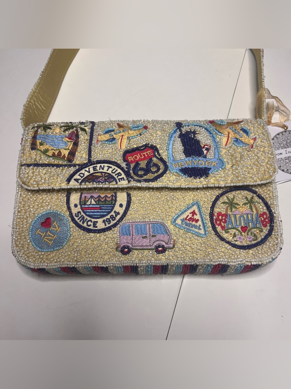 Handmade Rare Beaded Mini Handbag By From India To You